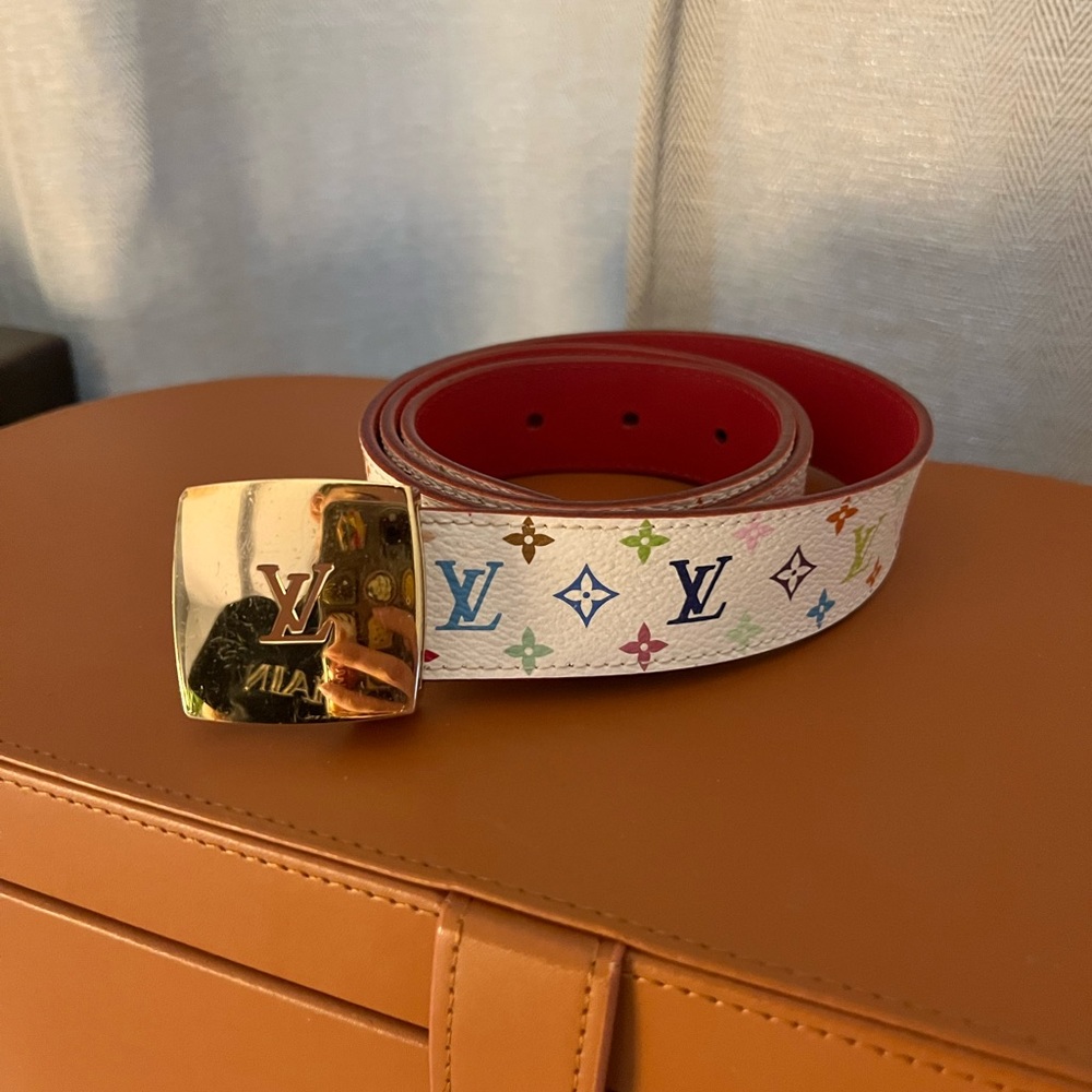 Louis Vuitton Multicolor Monogram Canvas Belt 80cm